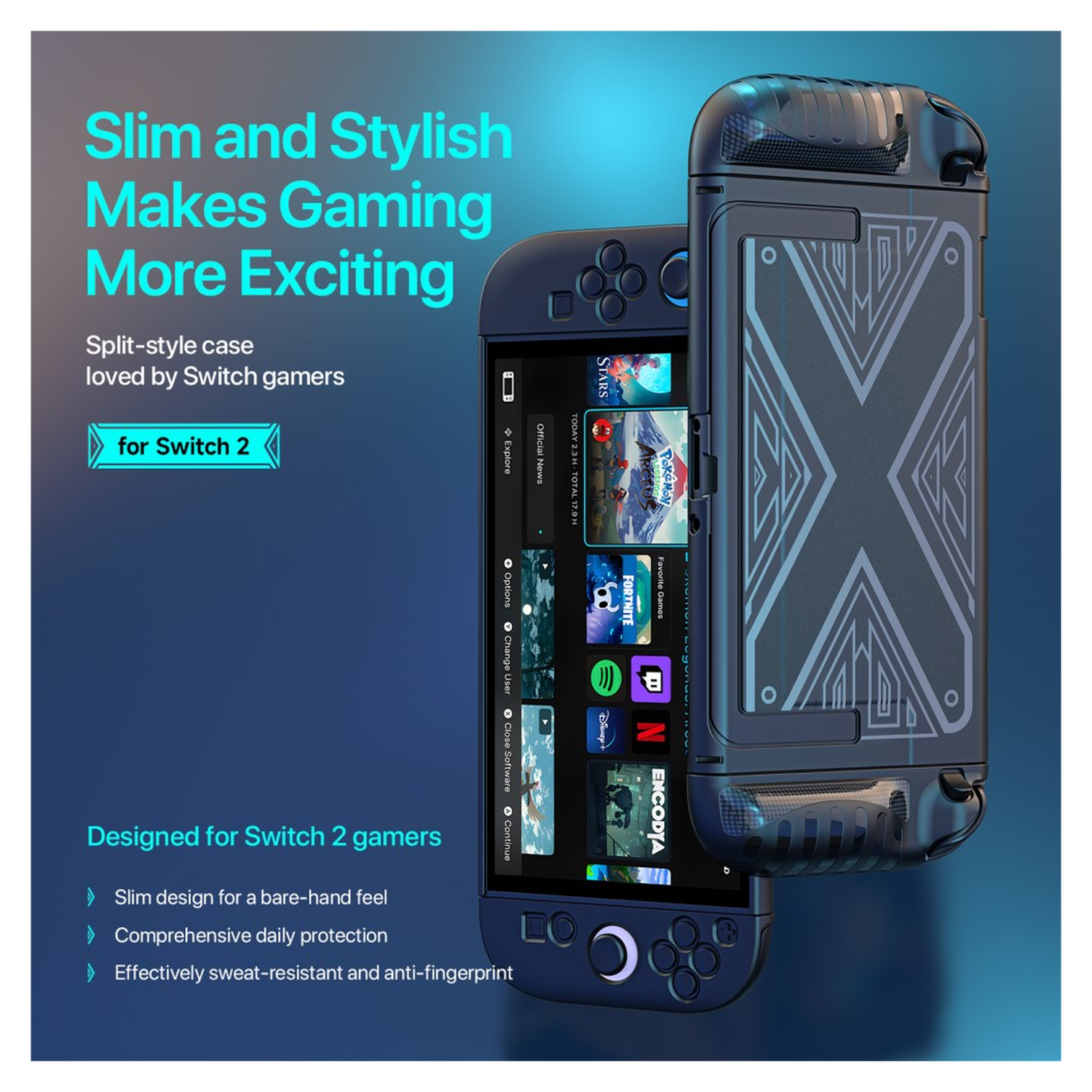 Dux Ducis Nintendo Switch 2 Hoesje Zwart afbeelding 3