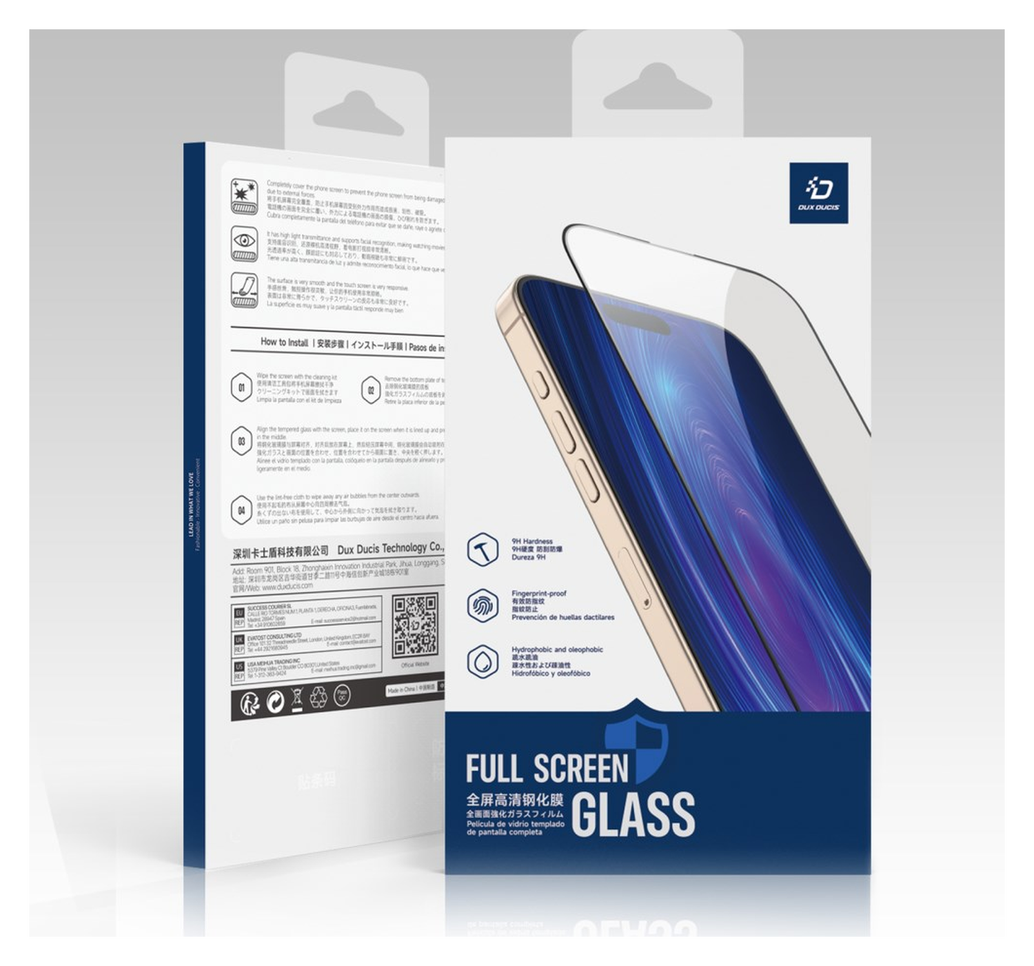 Dux Ducis Motorola Edge 60 Fusion Screen Protector 9H Tempered Glass afbeelding 7