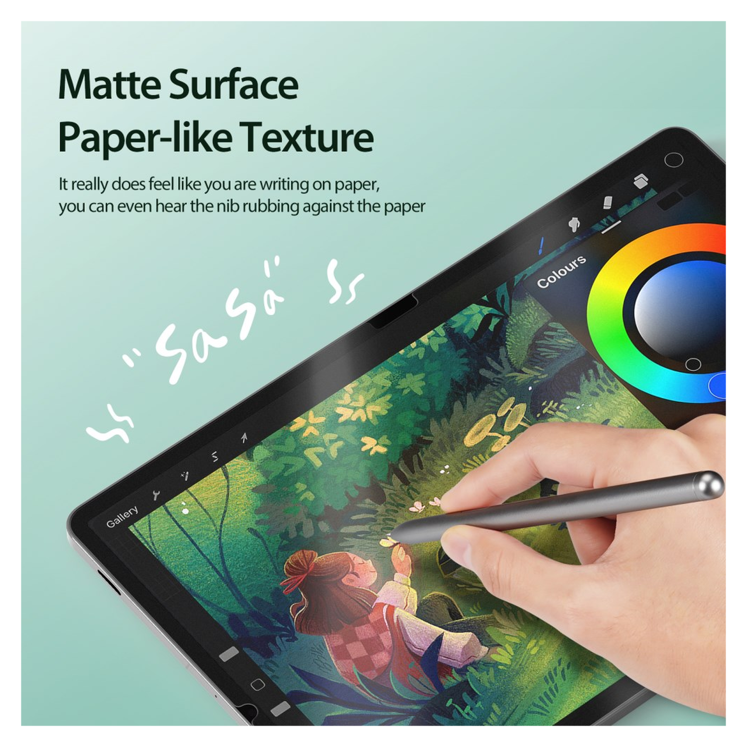 Dux Ducis Naad Samsung Tab S10 FE Plus Screen Protector Papier Gevoel afbeelding 5