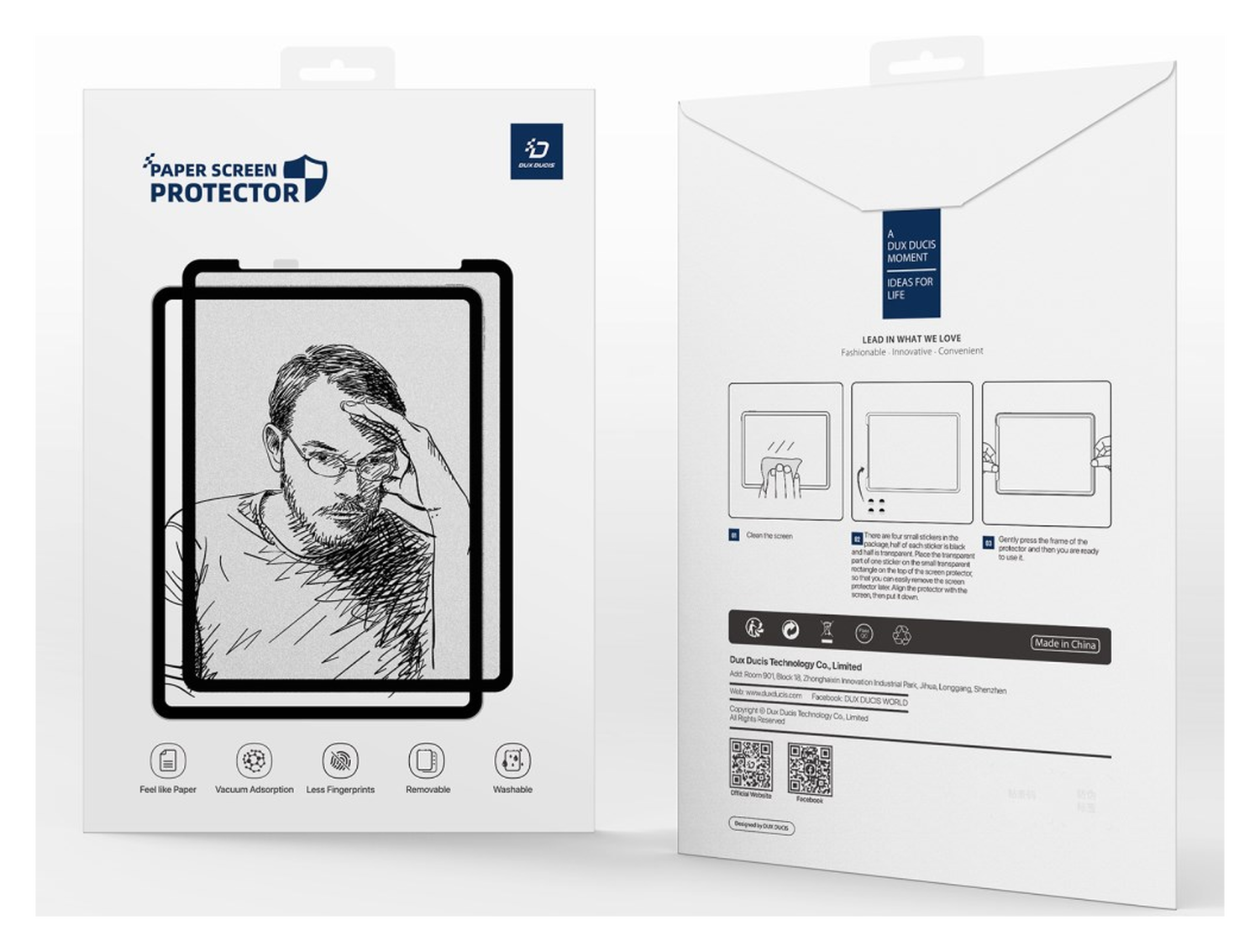Dux Ducis Naad Samsung Tab S10 FE Plus Screen Protector Papier Gevoel afbeelding 9