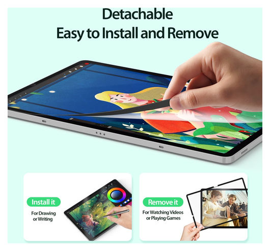 Dux Ducis Naad Samsung Tab S10 FE Plus Screen Protector Papier Gevoel afbeelding 6