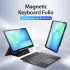 Dux Ducis Samsung Galaxy Tab S10 FE Plus Hoes Bluetooth Toetsenbord Zwart afbeelding 3