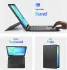 Dux Ducis Samsung Galaxy Tab S10 FE Plus Hoes Bluetooth Toetsenbord Zwart afbeelding 5