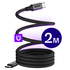 Buddi Flex USB-C naar USB-C Magnetische Kabel 60W Fast Charge 2M Zwart afbeelding 1