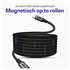 Buddi Flex USB-C naar USB-C Magnetische Kabel 60W Fast Charge 2M Zwart afbeelding 2
