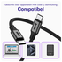Buddi Flex USB-C naar USB-C Magnetische Kabel 60W Fast Charge 2M Zwart afbeelding 4