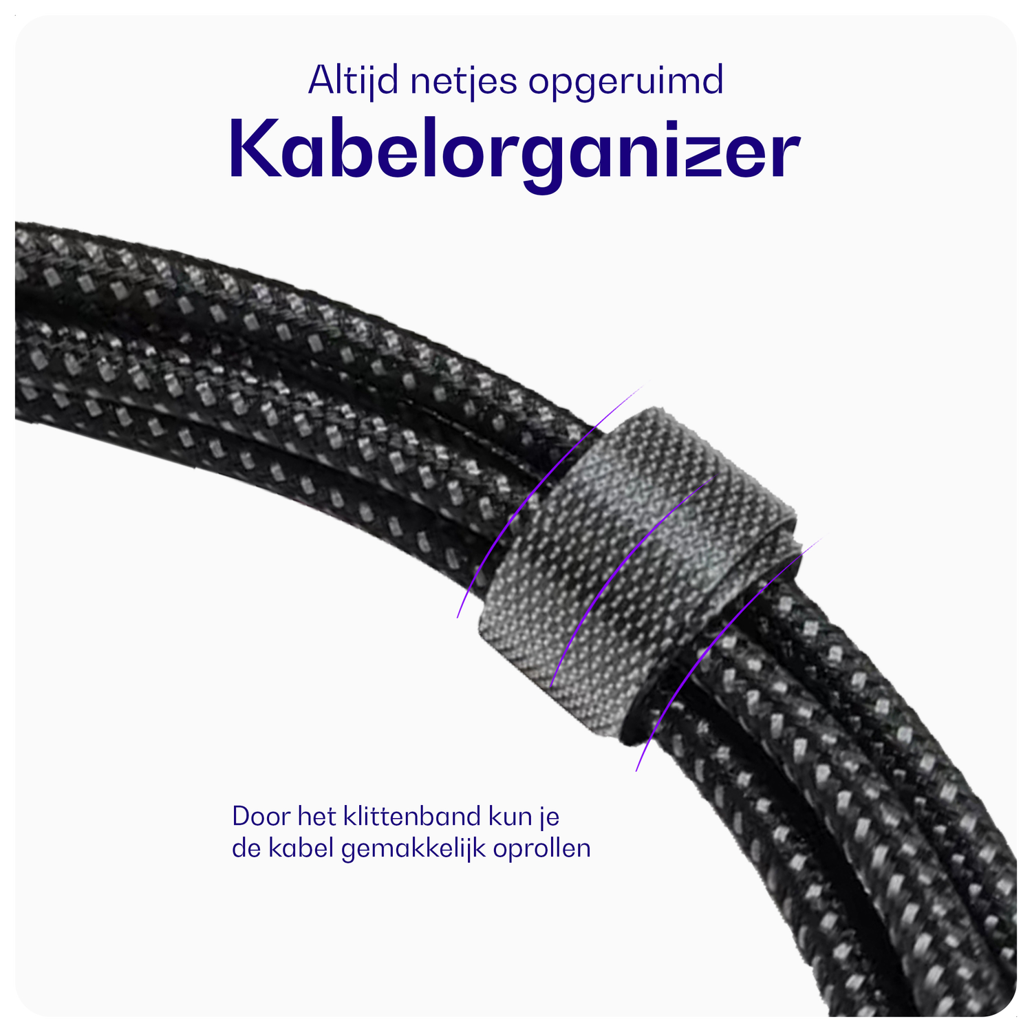 Buddi Flex 3.5mm Jack Aux Audio Kabel 1 Meter Zwart afbeelding 4