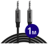 Buddi Flex 3.5mm Jack Aux Audio Kabel 1 Meter Zwart afbeelding 1