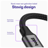 Buddi Flex 3.5mm Jack Aux Audio Kabel 1 Meter Zwart afbeelding 2