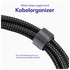 Buddi Flex 3.5mm Jack Aux Audio Kabel 1 Meter Zwart afbeelding 4