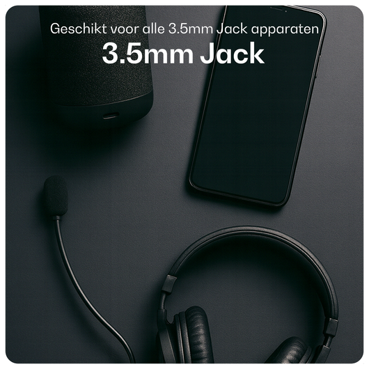 Buddi Flex 3.5mm Jack Aux Audio Kabel 2 Meter Zwart afbeelding 3