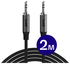 Buddi Flex 3.5mm Jack Aux Audio Kabel 2 Meter Zwart afbeelding 1