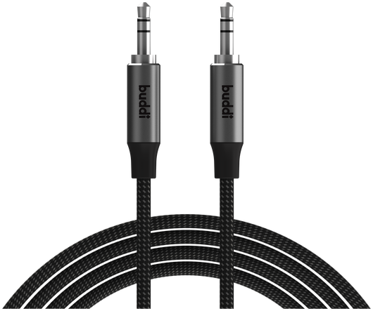 Buddi Flex 3.5mm Jack Aux Audio Kabel 5 Meter Zwart afbeelding 8