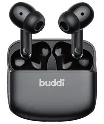 Buddi Pulse Draadloze Oordopjes Noise Cancelling Zwart afbeelding