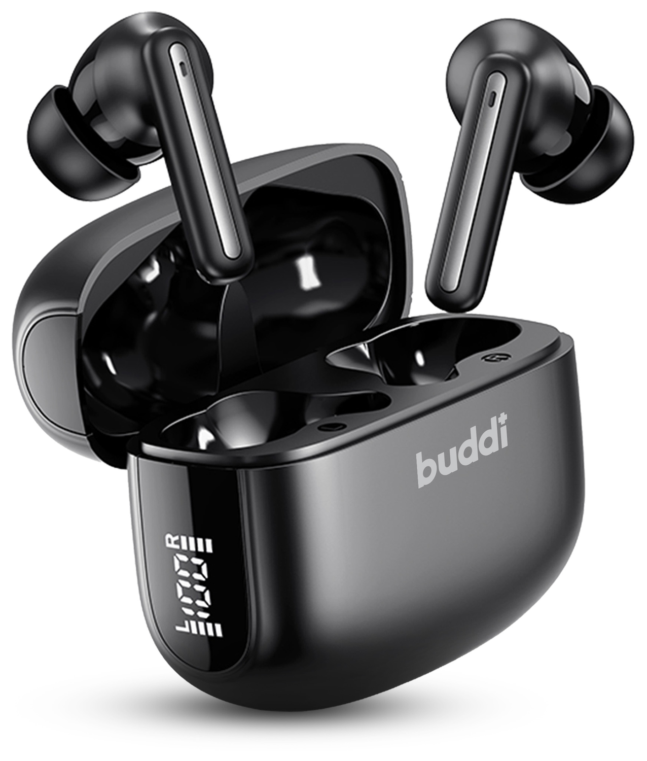 Buddi Pulse Draadloze Oordopjes Noise Cancelling Zwart afbeelding 1