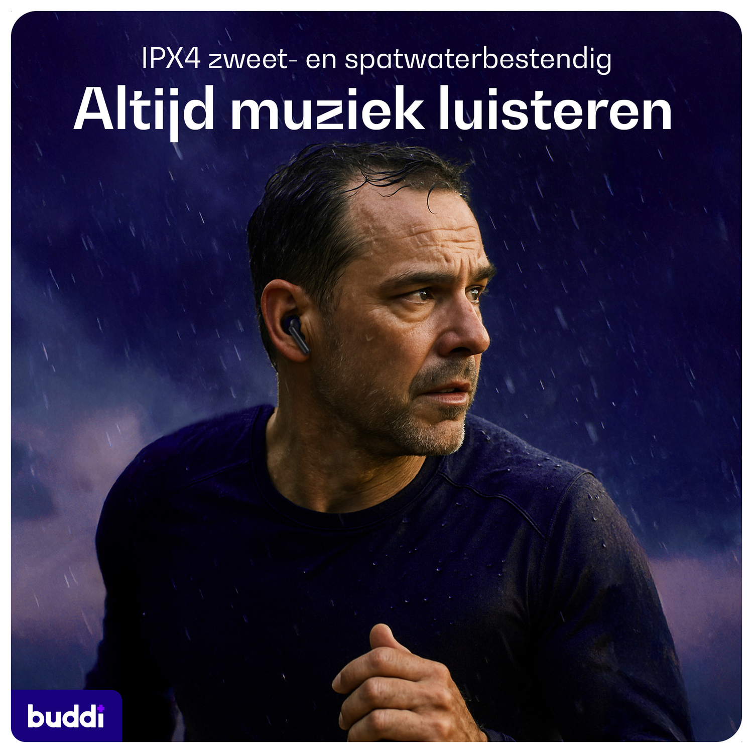 Buddi Pulse Draadloze Oordopjes Noise Cancelling ANC + ENC Zwart afbeelding 4