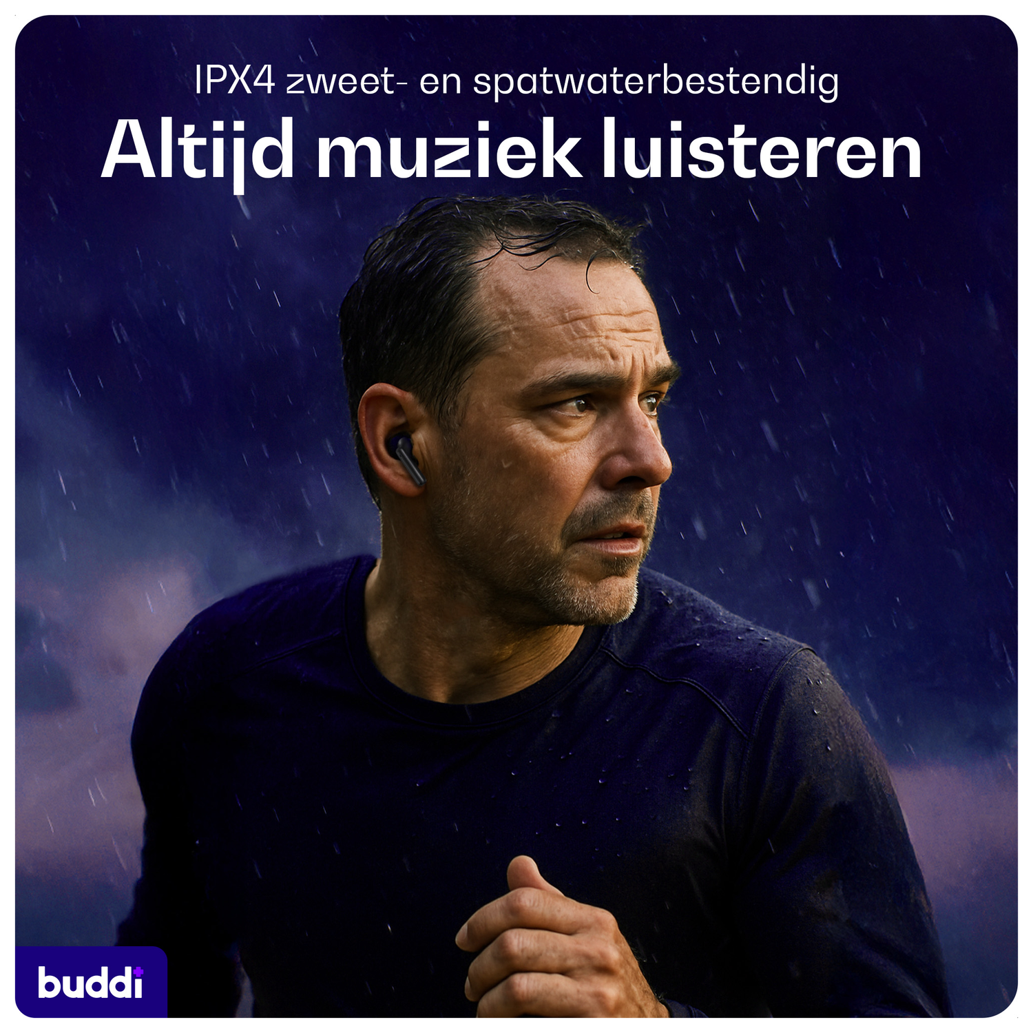 Buddi Pulse Draadloze Oordopjes Noise Cancelling Zwart afbeelding 5