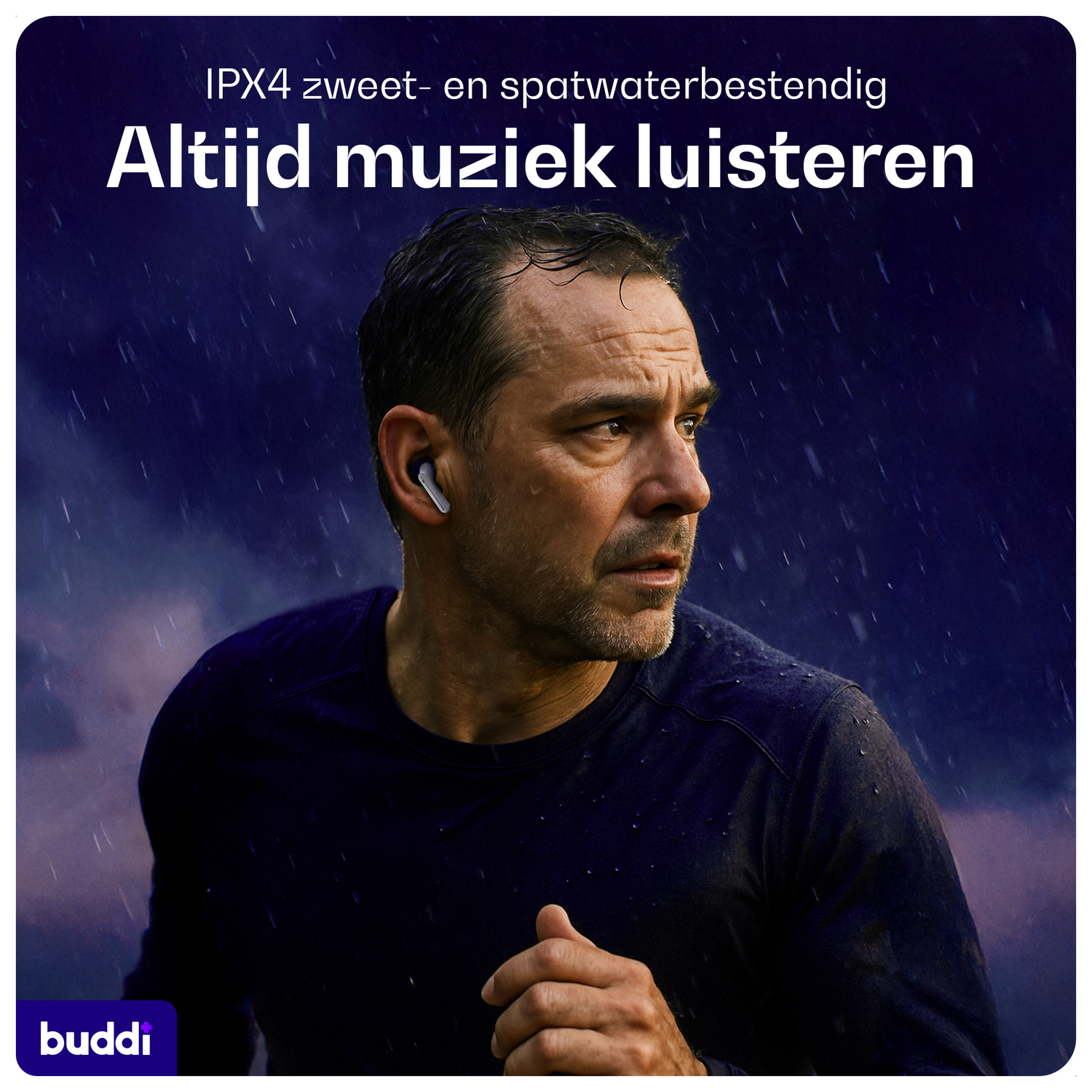 Buddi Pulse Draadloze Oordopjes Noise Cancelling ANC + ENC Wit afbeelding 4