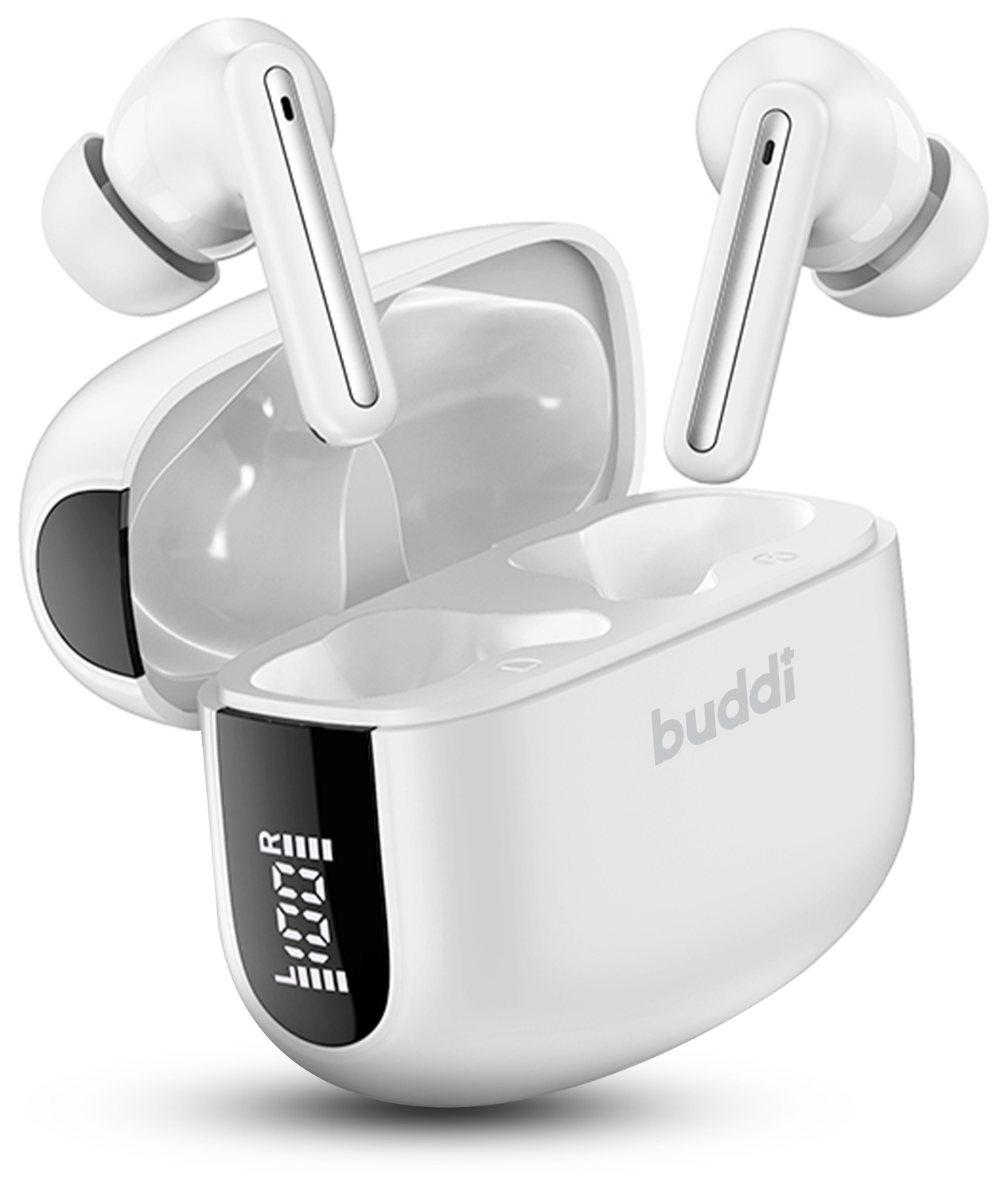 Buddi Pulse Draadloze Oordopjes Noise Cancelling ANC + ENC Wit afbeelding 9