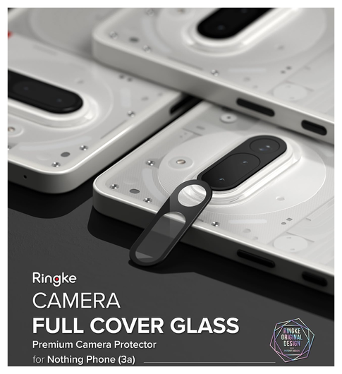 Ringke Full Cover Glass Nothing Phone (3a) Camera Protector Glas (2-Pack) afbeelding 9