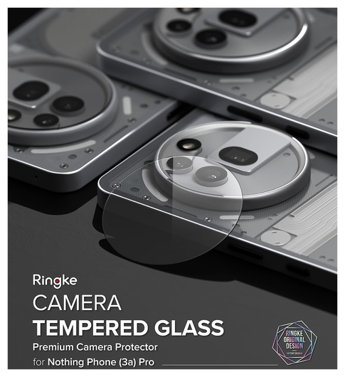 Ringke Nothing Phone (3a) Pro Camera Protector Tempered Glass (2-Pack) afbeelding 9