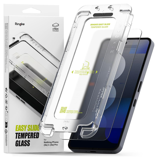 Ringke Easy Slide Nothing Phone (3a) / (3a) Pro Screen Protector met Jig 2-Pack afbeelding 1