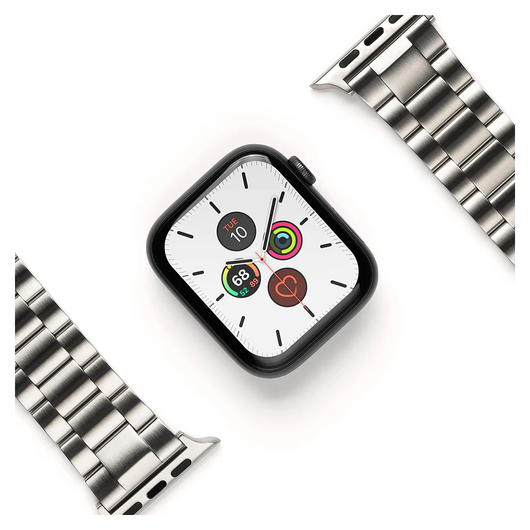 Ringke Titanium One - Apple Watch 1-10/SE/Ultra Band - 49/46/45/44/42MM - Grijs afbeelding 1