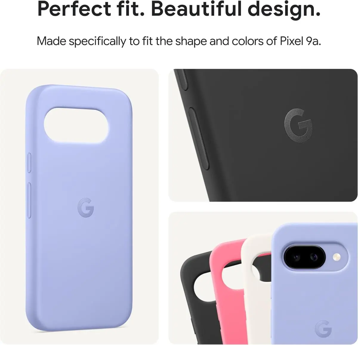 Origineel Google Pixel 9a Hoesje Duurzaam Back Cover Paars afbeelding 3