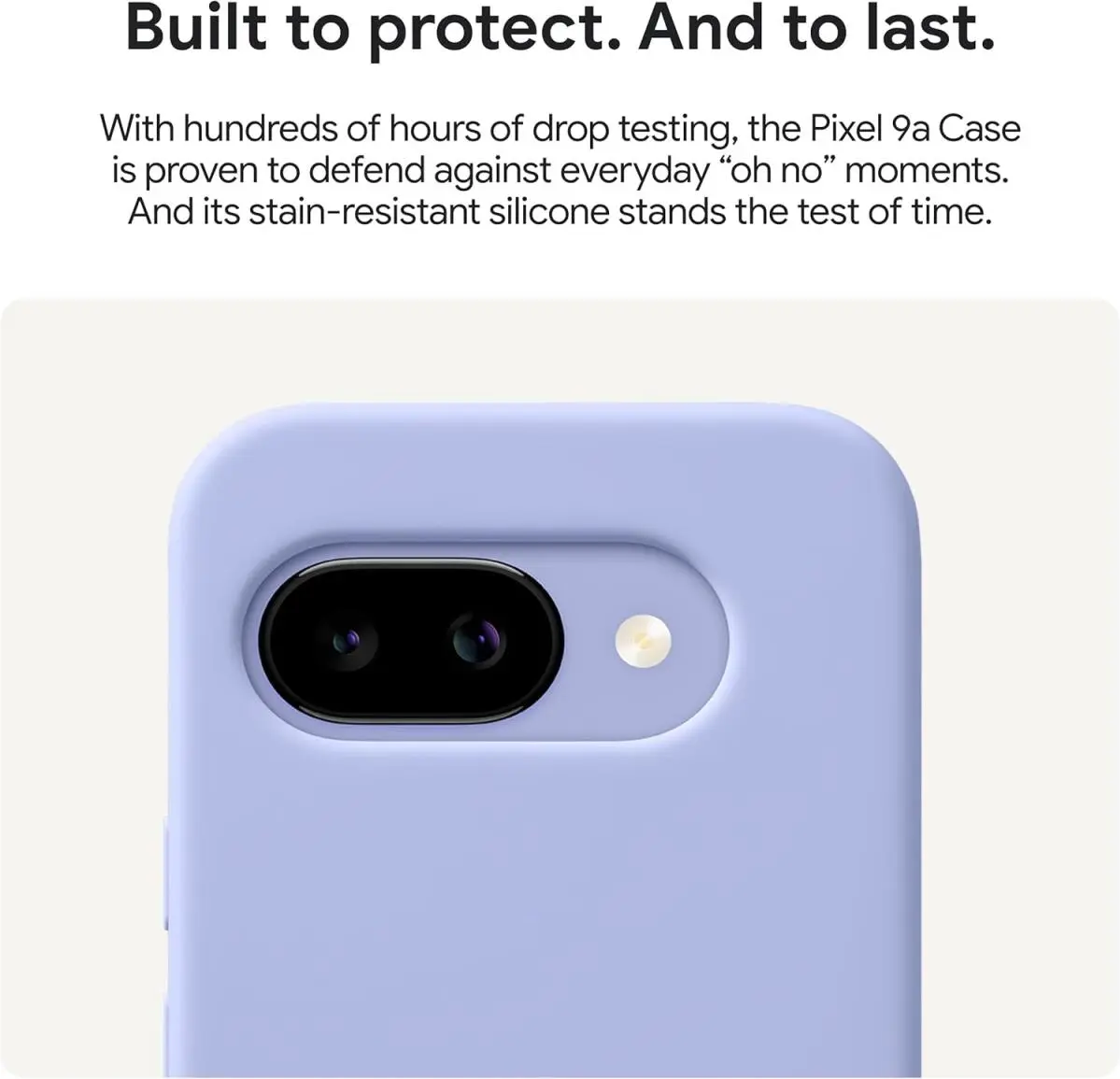 Origineel Google Pixel 9a Hoesje Duurzaam Back Cover Paars afbeelding 4