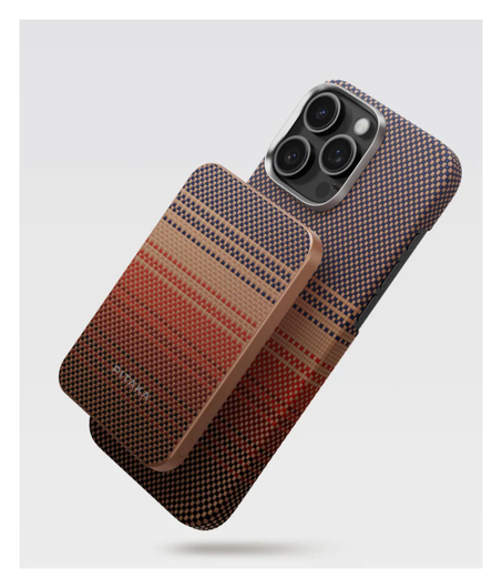PITAKA Apple iPhone 16 Pro Max Hoesje met 5.000mAh MagSafe Powerbank Sunset afbeelding 2