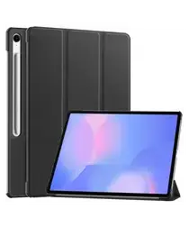 Samsung Galaxy Tab S10 FE Plus Hoes Tri-Fold Book Case met Standaard Zwart afbeelding