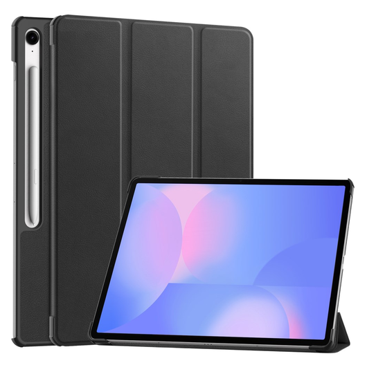 Samsung Galaxy Tab S10 FE Plus Hoes Tri-Fold Book Case met Standaard Zwart afbeelding 1