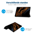 Samsung Galaxy Tab S10 FE Plus Hoes Tri-Fold Book Case met Standaard Zwart afbeelding 3