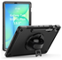 Samsung Galaxy Tab S10 FE Plus Hoes Back Cover met Kickstand en Handriem Zwart afbeelding 1