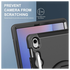 Samsung Galaxy Tab S10 FE Plus Hoes Back Cover met Kickstand en Handriem Zwart afbeelding 3