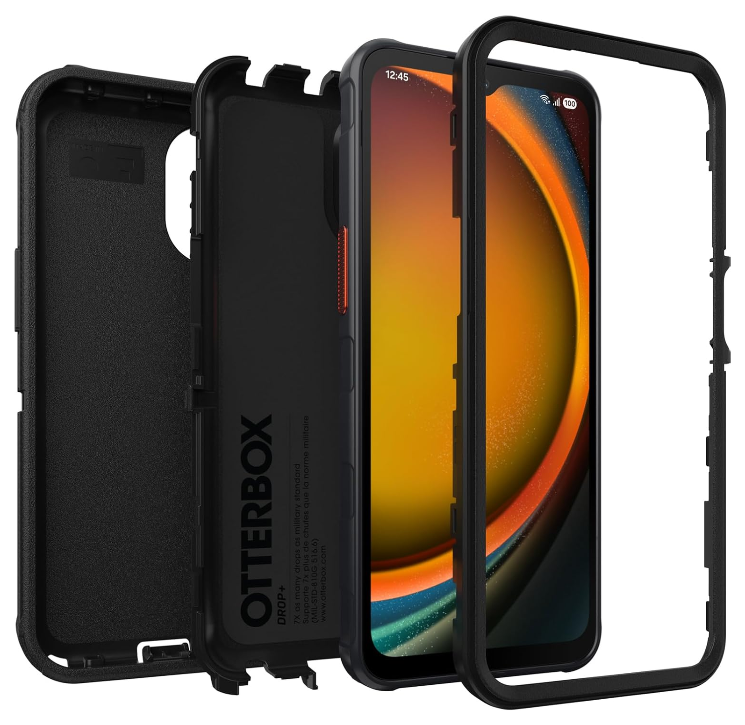 OtterBox Defender Samsung Galaxy Xcover 7 Pro Hoesje Back Cover Zwart afbeelding 3