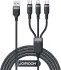 JOYROOM 3-in-1 3.5A Kabel USB-A naar Micro-USB / USB-C / Lightning 2M Zwart afbeelding 1