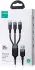 JOYROOM 3-in-1 3.5A Kabel USB-A naar Micro-USB / USB-C / Lightning 2M Zwart afbeelding 9