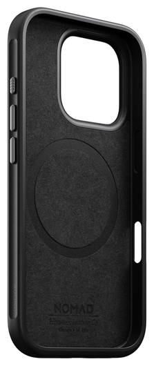 Nomad Apple iPhone 16 Pro Hoesje Modern Leather MagSafe Case Horween Zwart afbeelding 9