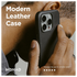 Nomad Apple iPhone 16 Pro Max Hoesje Modern Leather MagSafe Case Horween Zwart afbeelding 7