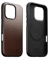Nomad Apple iPhone 16 Pro Max Hoesje Modern Leather MagSafe Case Horween Bruin afbeelding