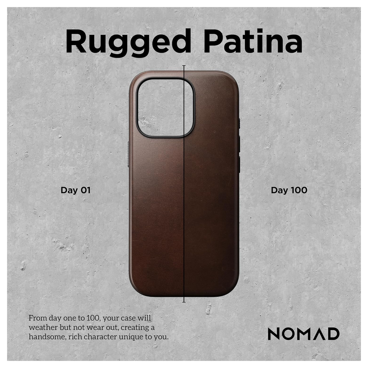 Nomad Apple iPhone 16 Pro Max Hoesje Modern Leather MagSafe Case Horween Bruin afbeelding 2