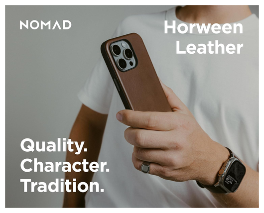 Nomad Apple iPhone 16 Pro Max Hoesje Modern Leather MagSafe Case Horween Bruin afbeelding 9