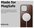 Nomad Apple iPhone 16 Pro Max Hoesje Modern Leather MagSafe Case Horween Bruin afbeelding 6