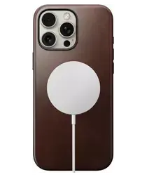 Nomad Apple iPhone 16 Pro Hoesje Modern Leather MagSafe Case Horween afbeelding