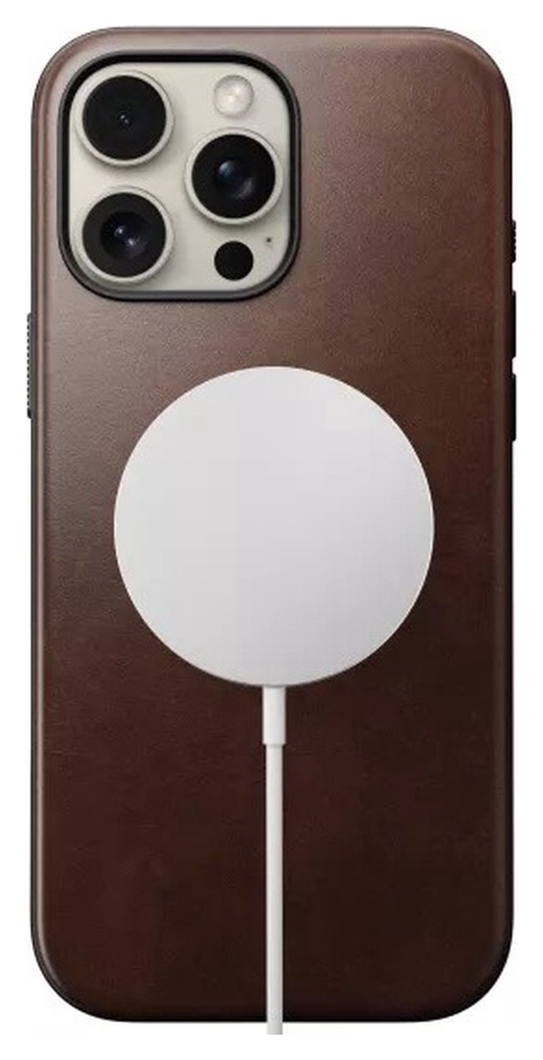 Nomad Apple iPhone 16 Pro Hoesje Modern Leather MagSafe Case Horween afbeelding 1