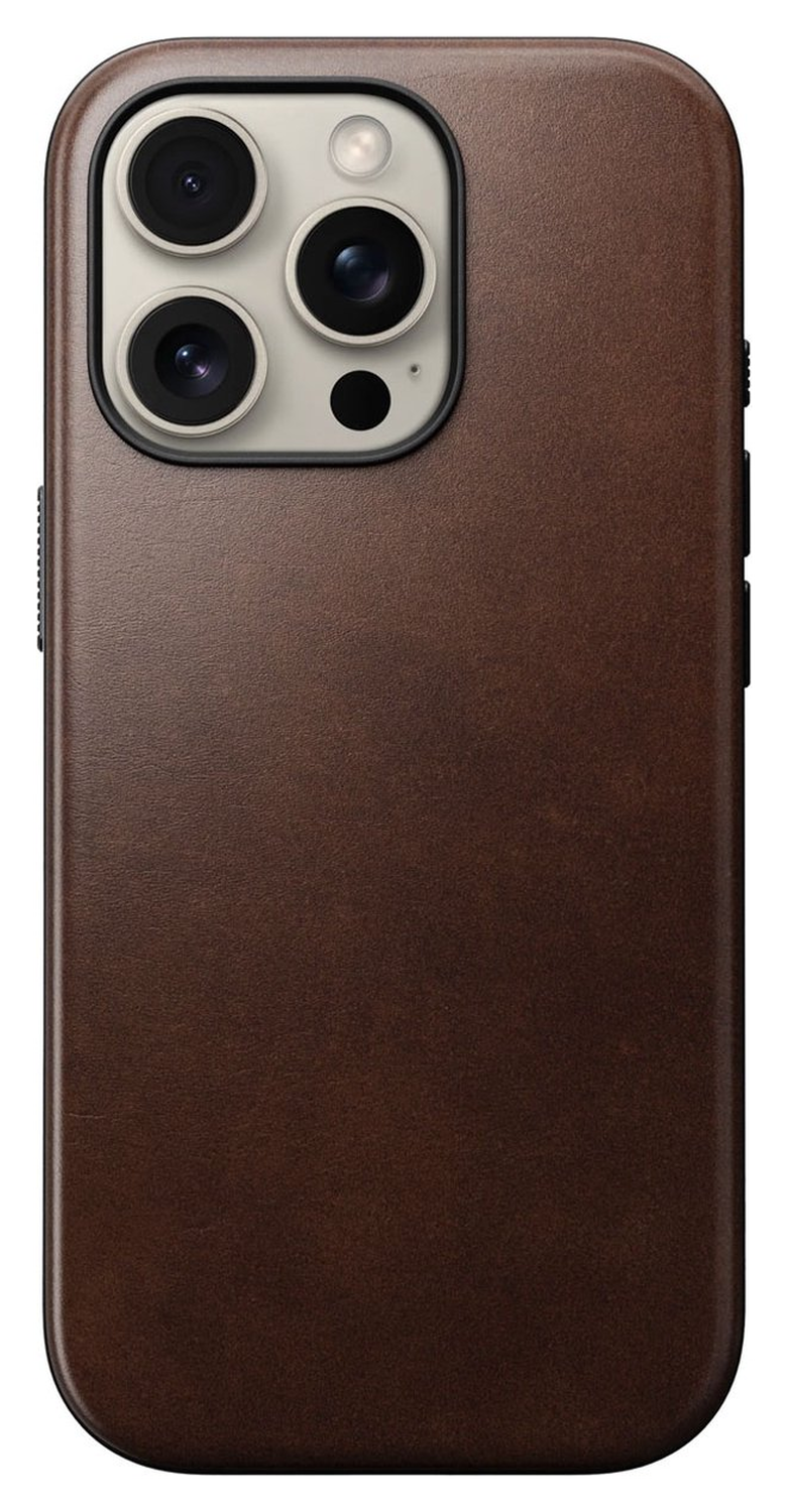 Nomad Apple iPhone 16 Pro Hoesje Modern Leather MagSafe Case Horween afbeelding 2