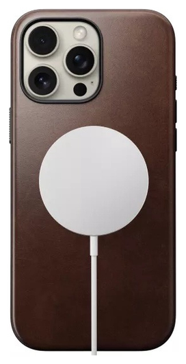 Nomad Apple iPhone 16 Pro Hoesje Modern Leather MagSafe Case Horween afbeelding 1