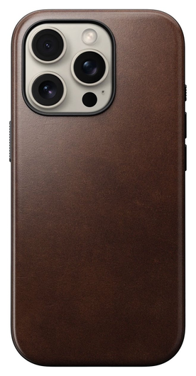 Nomad Apple iPhone 16 Pro Hoesje Modern Leather MagSafe Case Horween afbeelding 2