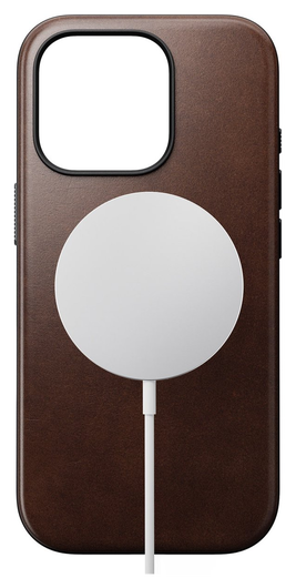 Nomad Apple iPhone 16 Pro Hoesje Modern Leather MagSafe Case Horween afbeelding 7